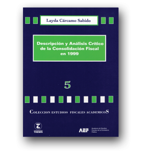 5 Descripción y Análisis Crítico de la Consolidación Fiscal en 1999